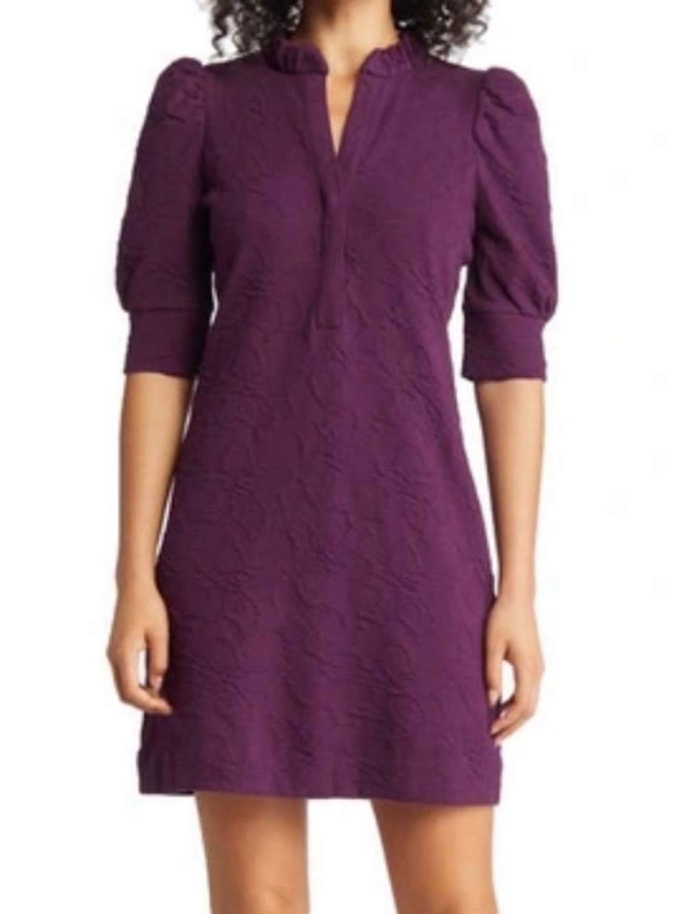 Lilly Pulitzer Elsey Elbow Sleeve Dress Purple Small $168